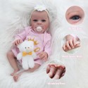 Wooroy 16 Inch Lifelike Newborn Preemie Baby Dolls Soft Cloth Body Gift