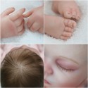 Baby Dolls Sleeping Girl - 19 Inches Cloth Body Realistic Newborn Doll