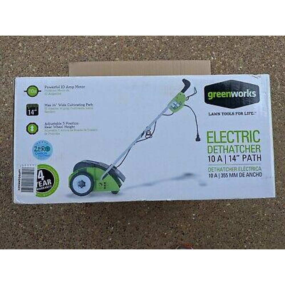 GreenWorks 27022 14 inch 10Amp Corded Electric Dethatcher